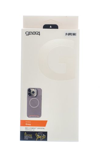 Чехол-накладка для iPhone 15 Pro Max GEAR4 TPU поддержка MagSafe коробка серый оптом, в розницу Центр Компаньон фото 3