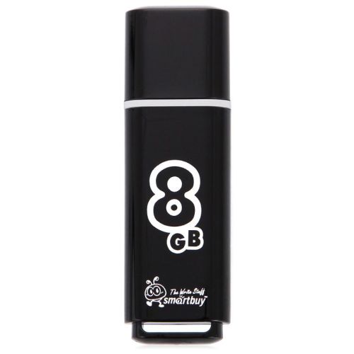 USB флэш карта 8 Gb USB 2.0 Smart Buy Glossy черный оптом, в розницу Центр Компаньон фото 3