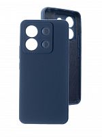 Чехол-накладка для XIAOMI Poco X6 5G VEGLAS SILICONE CASE закрытый темно-синий (8) - фото