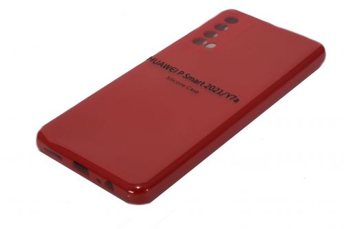 Чехол-накладка для HUAWEI P Smart 2021 SILICONE CASE закрытый красный (1) - оптовая продажа фото 2 Чехол-накладка для HUAWEI P Smart 2021 SILICONE CASE закрытый красный (1) - фото фото 2