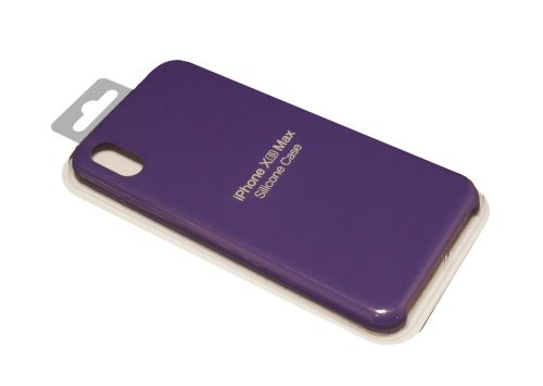 Чехол-накладка для iPhone XS Max SILICONE CASE темно-сиреневый (30) оптом, в розницу Центр Компаньон фото 2