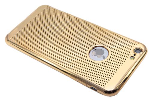 Чехол-накладка для iPhone 6/6S Plus C-CASE РАМКА перфор TPU золото - оптовая продажа Чехол-накладка для iPhone 6/6S Plus C-CASE РАМКА перфор TPU золото - фото
