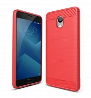 Чехол-накладка для MEIZU M5 Note 009508 ANTISHOCK красный - фото