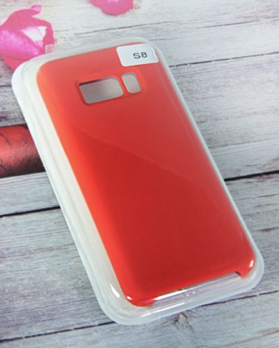 Чехол-накладка для Samsung G950H S8 SILICONE CASE NL красный (1) - фото