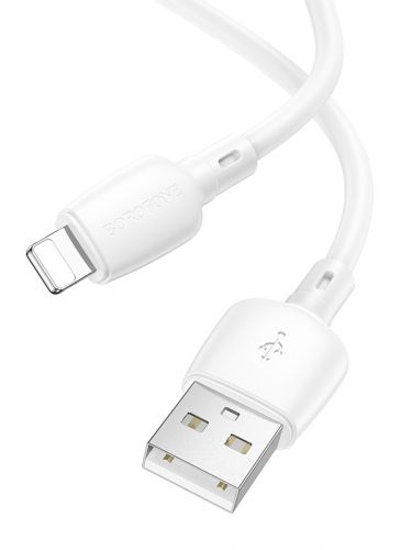 Кабель USB Lightning 8Pin BOROFONE BX93 Super 2.4A 1м белый - оптовая продажа фото 3 Кабель USB Lightning 8Pin BOROFONE BX93 Super 2.4A 1м белый - фото фото 3