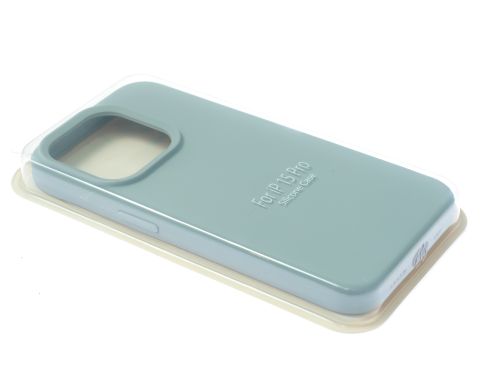 Чехол-накладка для iPhone 15 Pro SILICONE CASE закрытый светло-серый (26) оптом, в розницу Центр Компаньон фото 2