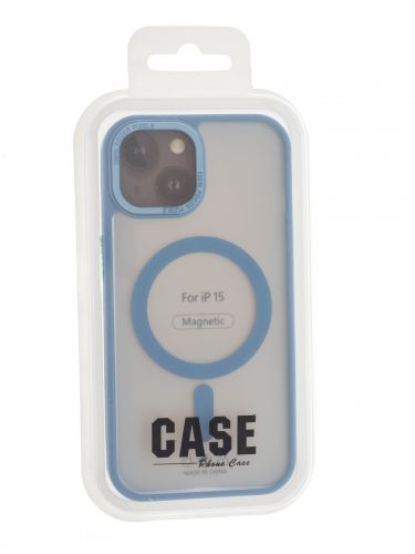Чехол-накладка для iPhone 15 VEGLAS Fog Magnetic синий оптом, в розницу Центр Компаньон фото 4