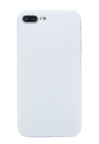 Чехол-накладка для iPhone 7/8 Plus FASHION TPU матовый б/отв белый - фото