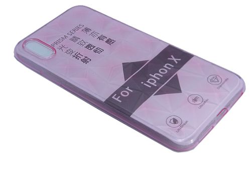 Чехол-накладка для iPhone X/XS JZZS Diamond TPU розовая оптом, в розницу Центр Компаньон фото 3