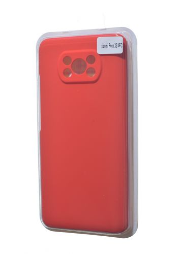 Чехол-накладка для XIAOMI POCO X3 NFC VEGLAS SILICONE CASE закрытый красный (1) оптом, в розницу Центр Компаньон