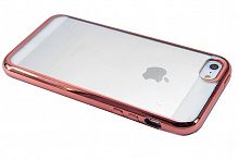 Купить Чехол-накладка для iPhone 5/5S/SE РАМКА TPU розовое-золото оптом, в розницу в ОРЦ Компаньон
