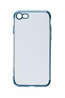 Чехол-накладка для iPhone 7/8/SE ELECTROPLATED TPU DOKA синий - фото