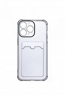 Чехол-накладка для iPhone 15 Pro Max VEGLAS Air Pocket черно-прозрачный - фото