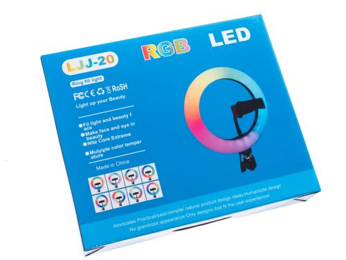 Кольцевая лампа LJJ-20 RGB 20см оптом, в розницу Центр Компаньон фото 5