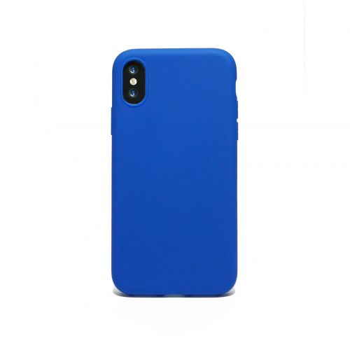 Чехол-накладка для iPhone X/XS LATEX темно-синий - оптовая продажа Чехол-накладка для iPhone X/XS LATEX темно-синий - фото