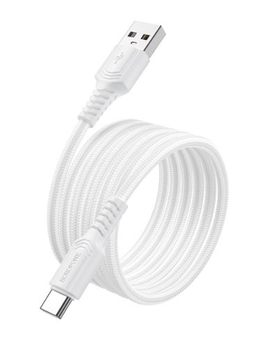 Кабель USB Type-C BOROFONE BX116 3A 1м белый - фото фото 3