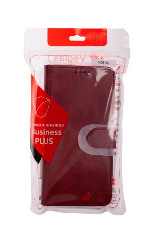 Чехол-книжка для Infinix Hot 50i/Smart 9 VEGLAS BUSINESS PLUS красный - фото фото 9