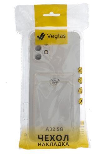 Чехол-накладка для Samsung A325F A32 VEGLAS Air Pocket прозрачный оптом, в розницу Центр Компаньон фото 4