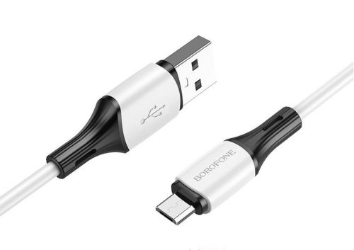 Кабель USB-Micro USB BOROFONE BX79 Silicone 2.4A 1м черный оптом, в розницу Центр Компаньон фото 2