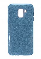 Купить Чехол-накладка для Samsung J600F J6 2018 JZZS Shinny 3в1 TPU синяя оптом, в розницу в ОРЦ Компаньон