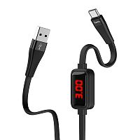Купить Кабель USB-Micro USB HOCO S4 Timing display 1.0м черный оптом, в розницу в ОРЦ Компаньон