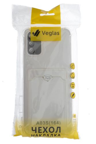 Чехол-накладка для Samsung A037F A03S VEGLAS Air Pocket прозрачный оптом, в розницу Центр Компаньон фото 4