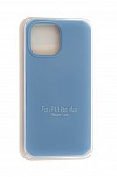 Чехол-накладка для iPhone 13 Pro Max VEGLAS SILICONE CASE закрытый синий (3) - фото