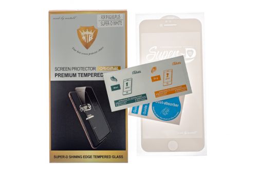 Защитное стекло для iPhone 6/6S Plus Mietubl Super-D коробка белый оптом, в розницу Центр Компаньон фото 3
