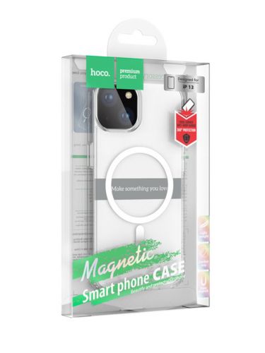 Чехол-накладка для iPhone 15 HOCO Magnetic protective прозрачный - оптовая продажа фото 4 Чехол-накладка для iPhone 15 HOCO Magnetic protective прозрачный - фото фото 4