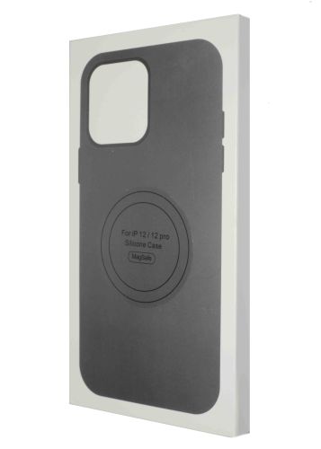 Чехол-накладка для iPhone 12\12 Pro SILICONE TPU NL поддержка MagSafe черный коробка оптом, в розницу Центр Компаньон фото 4