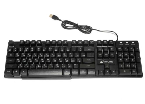 Проводная клавиатура ZIYOU LANG T5 коврик+мышка черный оптом, в розницу Центр Компаньон фото 3