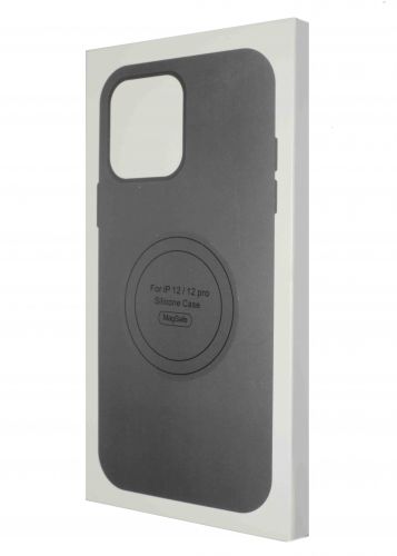 Чехол-накладка для iPhone 12\12 Pro SILICONE TPU NL поддержка MagSafe черный коробка - фото фото 4