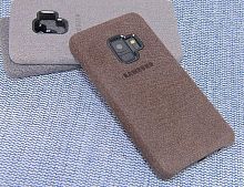 Чехол-накладка для Samsung G960F S9 HIHA CANVAS коричневый - фото