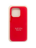 Купить Чехол-накладка для iPhone 15 Pro SILICONE CASE закрытый красный (14) оптом, в розницу в ОРЦ Компаньон