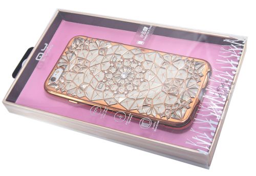 Чехол-накладка для iPhone 6/6S Plus  OY стразы TPU 001 розовое золото оптом, в розницу Центр Компаньон фото 2