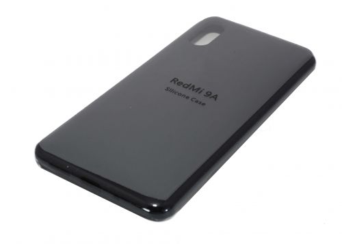 Чехол-накладка для XIAOMI Redmi 9A SILICONE CASE закрытый черный (3) - фото фото 2