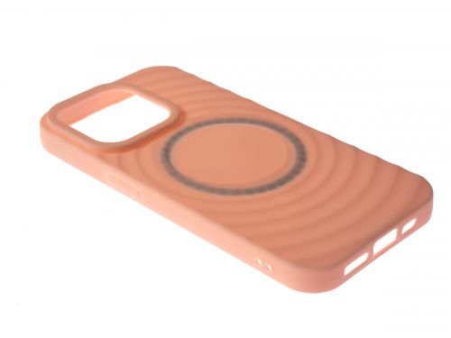 Чехол-накладка для iPhone 15 Pro VEGLAS RIPPLE TPU поддержка MagSafe розовый - фото фото 4