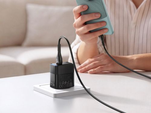 СЗУ USB HOCO CS111A QC3.0 черный - фото фото 4