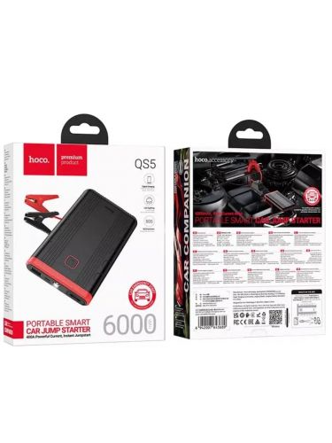 Автомобильное пуско-зарядное устройство HOCO QS5 6000mAh черный - оптовая продажа фото 5 Автомобильное пуско-зарядное устройство HOCO QS5 6000mAh черный - фото фото 5