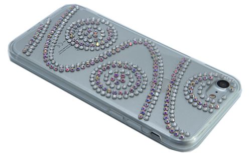 Чехол-накладка для iPhone 7/8/SE YOUNICOU стразы LINES PC+TPU Вид 10 оптом, в розницу Центр Компаньон