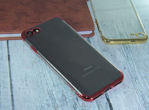 Чехол-накладка для iPhone 7/8/SE ELECTROPLATED TPU DOKA красный оптом, в розницу Центр Компаньон фото 2