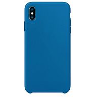 Чехол-накладка для iPhone XR SILICONE CASE AAA синий горизонт - фото