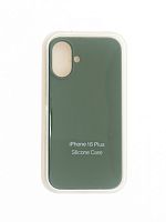 Чехол-накладка для iPhone 16 Plus SILICONE CASE закрытый хаки (64) - фото