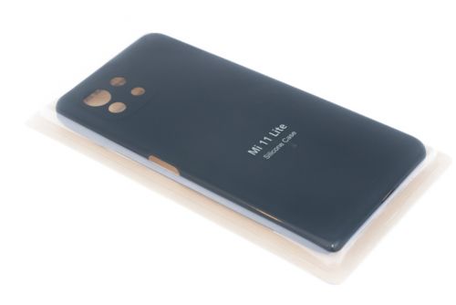 Чехол-накладка для XIAOMI Mi 11 Lite VEGLAS SILICONE CASE закрытый черный (3) - оптовая продажа фото 2 Чехол-накладка для XIAOMI Mi 11 Lite VEGLAS SILICONE CASE закрытый черный (3) - фото фото 2