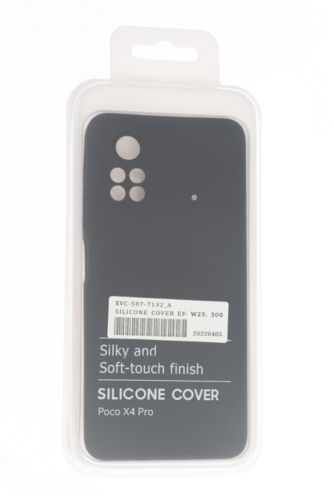Чехол-накладка для XIAOMI Poco X4 Pro SILICONE CASE NL OP закрытый черный (3) - оптовая продажа фото 4 Чехол-накладка для XIAOMI Poco X4 Pro SILICONE CASE NL OP закрытый черный (3) - фото фото 4