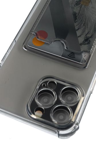 Чехол-накладка для iPhone 13 Pro Max VEGLAS Air Pocket черно-прозрачный - фото фото 2