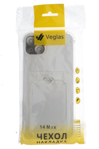 Чехол-накладка для iPhone 14 Plus VEGLAS Air Pocket прозрачный оптом, в розницу Центр Компаньон фото 4