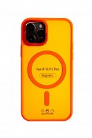 Чехол-накладка для iPhone 12/12 Pro VEGLAS Fog Magnetic оранжевый - фото