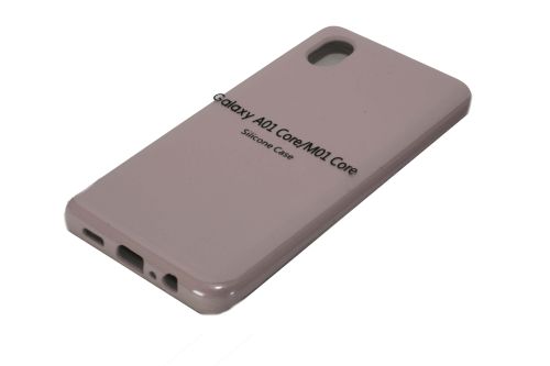 Чехол-накладка для Samsung A013F A01 Core SILICONE CASE закрытый светло-розовый (18) оптом, в розницу Центр Компаньон фото 2