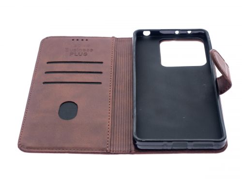 Чехол-книжка для XIAOMI Redmi Note 13 5G VEGLAS BUSINESS PLUS коричневый оптом, в розницу Центр Компаньон фото 3